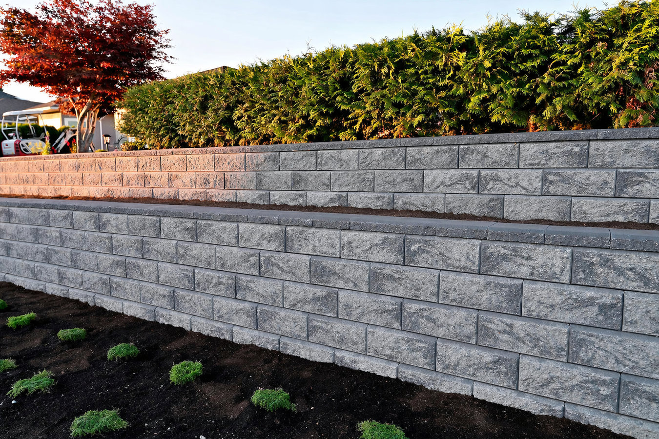 Concrete retaining walls in Encinitas, CA